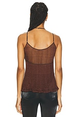 PRISCAVera Double Layer Cami Top in Bronze, view 3, click to view large image.