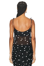 PRISCAVera Ruffled Cami Top in Polka Dots, view 3, click to view large image.