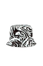 R13 バケットハット - Pale Blue Tiger & Leopard | FWRD