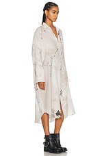R13 Jumbo Shirt Dress in Cream Bleached Floral, view 2, click to view large image.