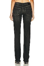 R13 Tobi Slim Straight Leg in Abbey Black, view 4, click to view large image.