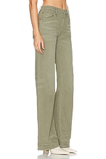 R13 Jane Straight Leg in Olive Green, view 2, click to view large image.