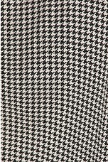 R13 Jane Straight Leg in Printed Houndstooth, view 5, click to view large image.