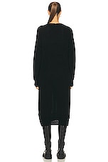 R13 Long Cardigan in Black, view 3, click to view large image.