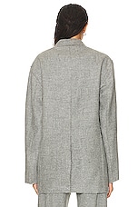 R13 Ragged Blazer in Heather Grey, view 4, click to view large image.