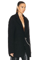 R13 Ragged Blazer in Black, view 2, click to view large image.