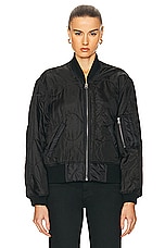 R13 Refurbished Liner Bomber in Overdyed Black, view 2, click to view large image.