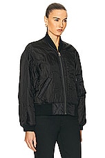 R13 Refurbished Liner Bomber in Overdyed Black, view 3, click to view large image.