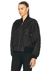 R13 Refurbished Liner Bomber in Overdyed Black, view 4, click to view large image.