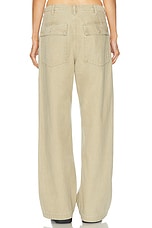 R13 Wide Leg Utility Pant in Beige, view 4, click to view large image.