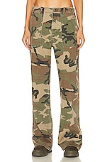 R13 Wide Leg Utility Pant in Camo, view 1, click to view large image.