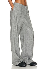 R13 Exposed Seam Trouser in Heather Grey, view 2, click to view large image.