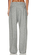 R13 Exposed Seam Trouser in Heather Grey, view 3, click to view large image.