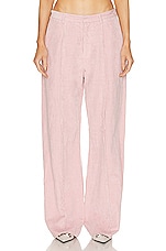 R13 Exposed Seam Trouser in Pink, view 1, click to view large image.
