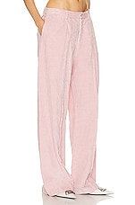 R13 Exposed Seam Trouser in Pink, view 2, click to view large image.