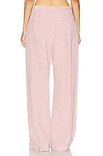 R13 Exposed Seam Trouser in Pink, view 3, click to view large image.
