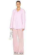 R13 Exposed Seam Trouser in Pink, view 4, click to view large image.