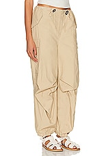 R13 Balloon Army Pants in Khaki, view 2, click to view large image.
