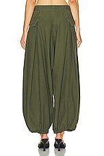R13 Jesse Army Pant in Olive, view 3, click to view large image.
