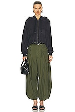 R13 Jesse Army Pant in Olive, view 4, click to view large image.