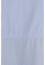 R13 Drop Neck Oxford Shirt in Blue & White Pinstripe, view 5, click to view large image.