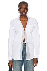 R13 Foldout Shirt in White, view 1, click to view large image.
