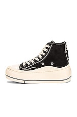 R13 High Top Sneaker in Black Canvas, view 5, click to view large image.