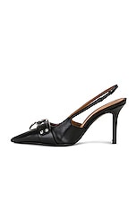 R13 Sling Back Heel Pump in Black, view 5, click to view large image.