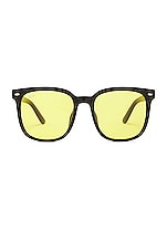 Ray-Ban Sunglasses in Black & Yellow, view 1, click to view large image.