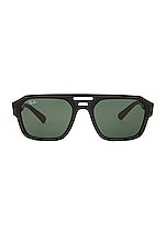 Ray-Ban Corrigan Sunglasses in Black, view 1, click to view large image.