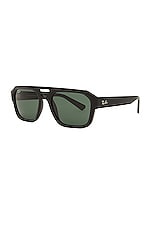 Ray-Ban Corrigan Sunglasses in Black, view 2, click to view large image.