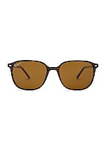 Ray-Ban Polarized Leonard Sunglasses in Brown, view 1, click to view large image.