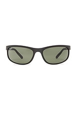 Ray-Ban Predator 2 Oval Sunglasses in Black & Matte, view 1, click to view large image.
