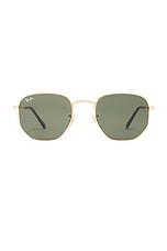 Ray-Ban Hexagonal Flat Lenses Sunglasses in Arista, view 1, click to view large image.
