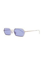 Ray-Ban Yevi Sunglasses in Blue, view 2, click to view large image.