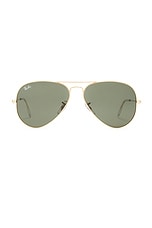 Ray-Ban Classic Aviator Sunglasses in Arista, view 1, click to view large image.
