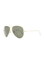 Ray-Ban Classic Aviator Sunglasses in Arista, view 2, click to view large image.