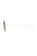 Ray-Ban Classic Aviator Sunglasses in Arista, view 3, click to view large image.