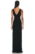 Roberto Cavalli Cut Out Gown in Nero 191101, view 4, click to view large image.