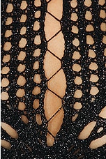 Roberto Cavalli Crochet Lace Mini Dress in Nero, view 4, click to view large image.