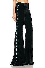 Roberto Cavalli Wide Leg Pant in Nero 191101, view 2, click to view large image.