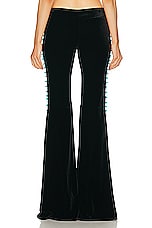 Roberto Cavalli Wide Leg Pant in Nero 191101, view 3, click to view large image.