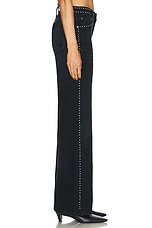 RE/DONE Studded Mid Rise Wide Leg in Crafted Black Stud, view 4, click to view large image.