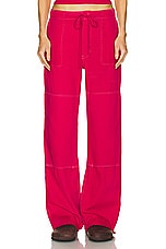 RE/DONE Beach Pant in Dragon Fruit, view 1, click to view large image.