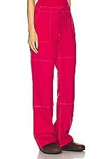 RE/DONE Beach Pant in Dragon Fruit, view 2, click to view large image.