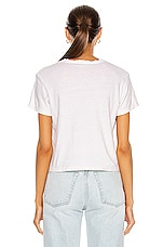 RE/DONE x Hanes 1950s Boxy Tee in Optic White, view 3, click to view large image.