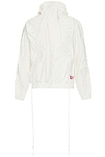 Reebok x Kanghyuk Hooded Jacket in White & Red, view 1, click to view large image.