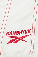Reebok x Kanghyuk Hooded Jacket in White & Red, view 4, click to view large image.