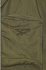Reebok x Hed Mayner Pocketed Vest in Army Green, view 3, click to view large image.