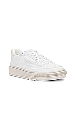 Reebok Club C Ltd in White Canvas, view 2, click to view large image.